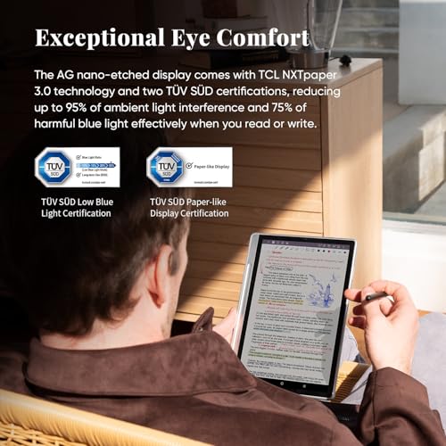 XP-PEN XPPen 3 in 1 Color Digital Notebook 10.95'' Paper Note Taking Tablet with 16384 Pressure Levels Battey-Free X3 Pro Pencil 2 Magnetic Folio 6+128GB Magic Note Pad for Writing/Reading/Meeting/Study - Image 4