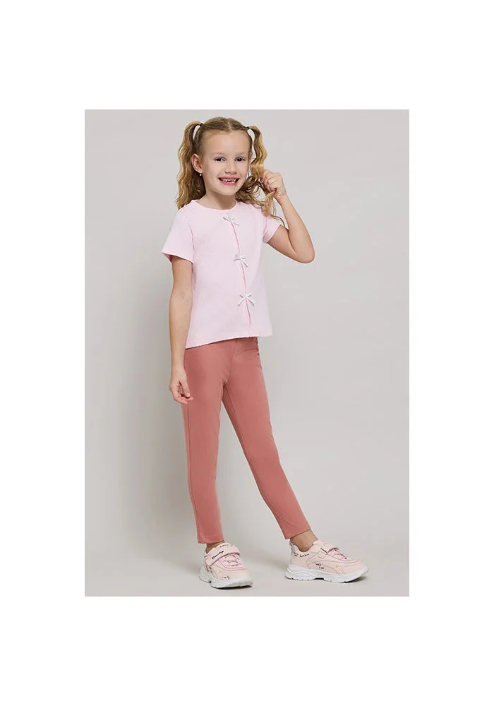 أر أند بي Solid Knit Pants with Elastic Waist