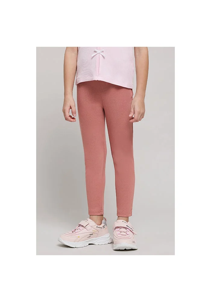 أر أند بي Solid Knit Pants with Elastic Waist