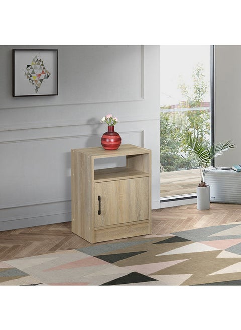 Oasis 1-Door Nightstand With Open Shelf 53.2x40.5x29.5 cm