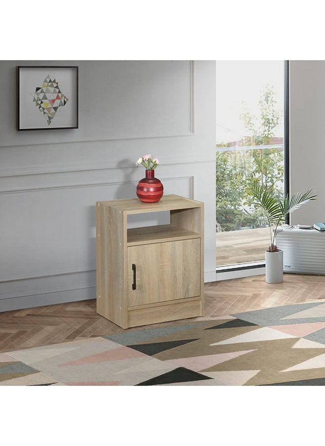 Home Box Oasis 1-Door Nightstand With Open Shelf 53.2x40.5x29.5 cm  - Image 1