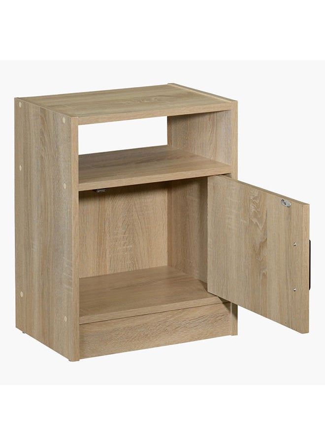Home Box Oasis 1-Door Nightstand With Open Shelf 53.2x40.5x29.5 cm  - Image 2