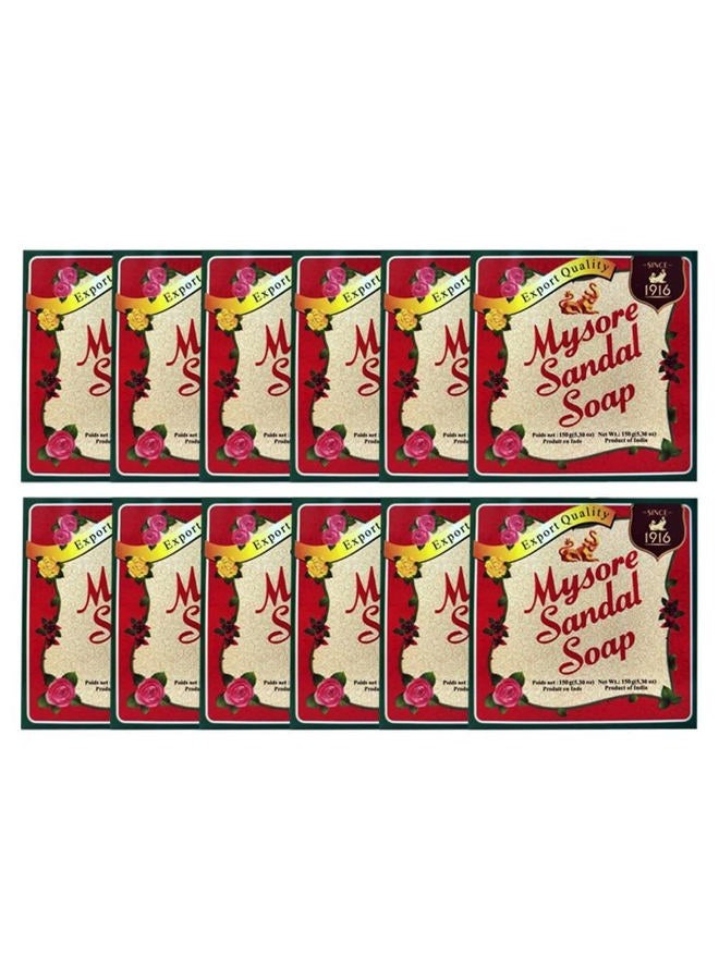 Mysore Sandal Soap, 150 grams Units (Pack of 12) - Image 1