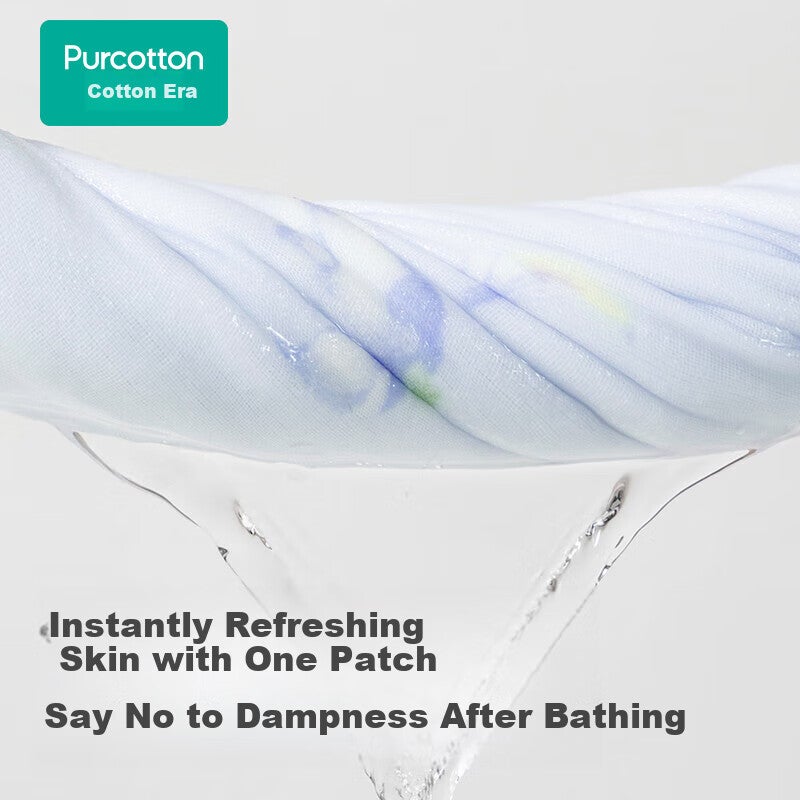 JD Jing Zao PurCotton Towel, Five-Layer Washed Gauze, Household Pure Cotton, Extra Large, Absorbent, Soft, Quick-Drying, Light Wind Cotton, Blue, 3476cm - Image 5