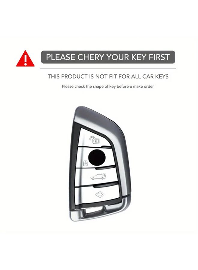 Black Silicone Car Key Case Cover with Ergonomic Grip Durable Scratch Resistant Protective Key Holder - Image 2