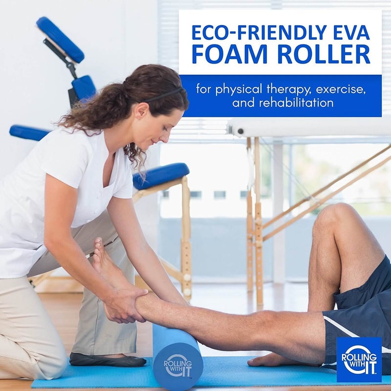 Rolling With It Foam Roller with High Density for Physical Therapy, Muscle Roller for Exercise and Muscle Recovery, Eco-Friendly Back Roller, Firm and Smooth Surface Massage Roller, Size: 36 inches - Image 4