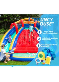 Inflatable Twin Water Slide with bouncer for Kids Outdoor Play - pzsku/ZAC47F28BED6D11C3C10BZ/45/_/1716549999/b85c74c6-5005-45a1-9aca-0a07f111aa2b