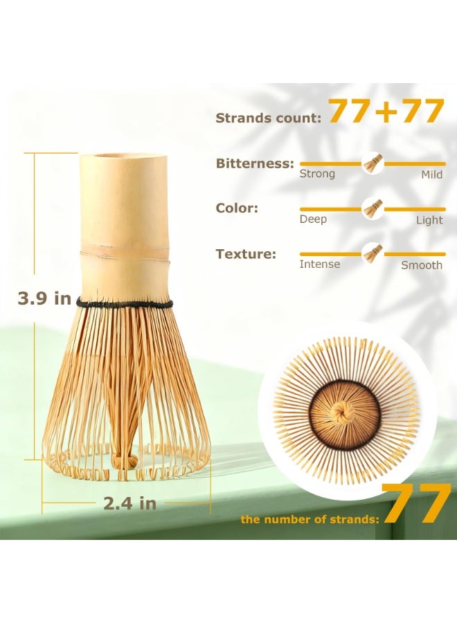 Chabeia Bamboo Matcha Whisk, Handcrafted Bamboo Whisk for Matcha Powder, 100% Natural Matcha Wisk（Beige） - Image 3