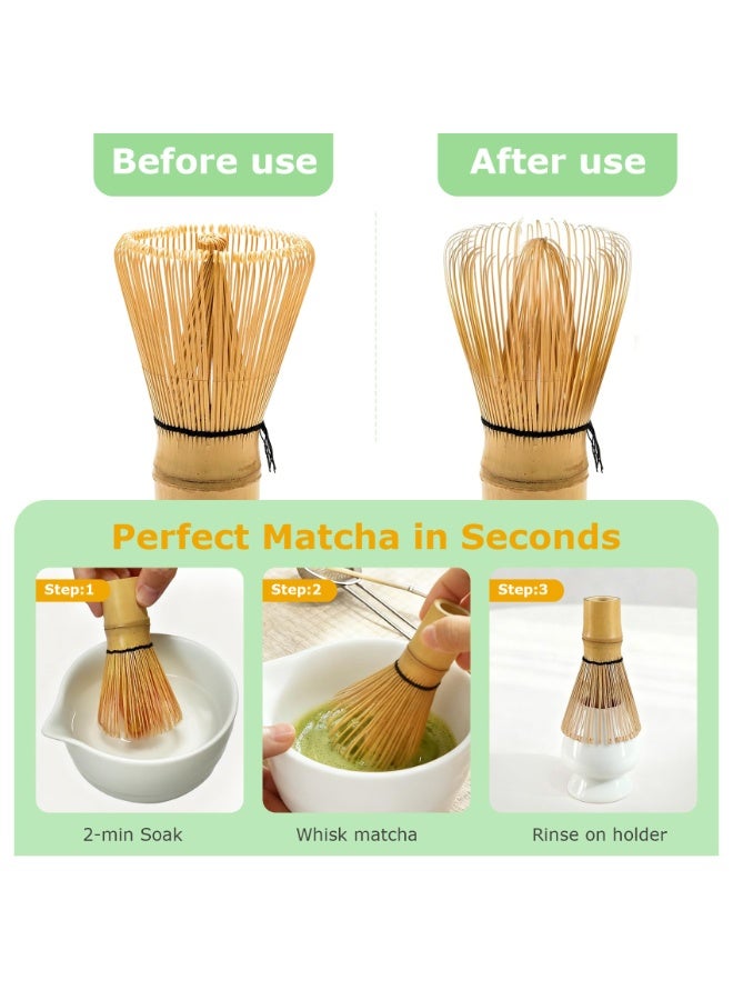 Chabeia Bamboo Matcha Whisk, Handcrafted Bamboo Whisk for Matcha Powder, 100% Natural Matcha Wisk（Beige） - Image 5
