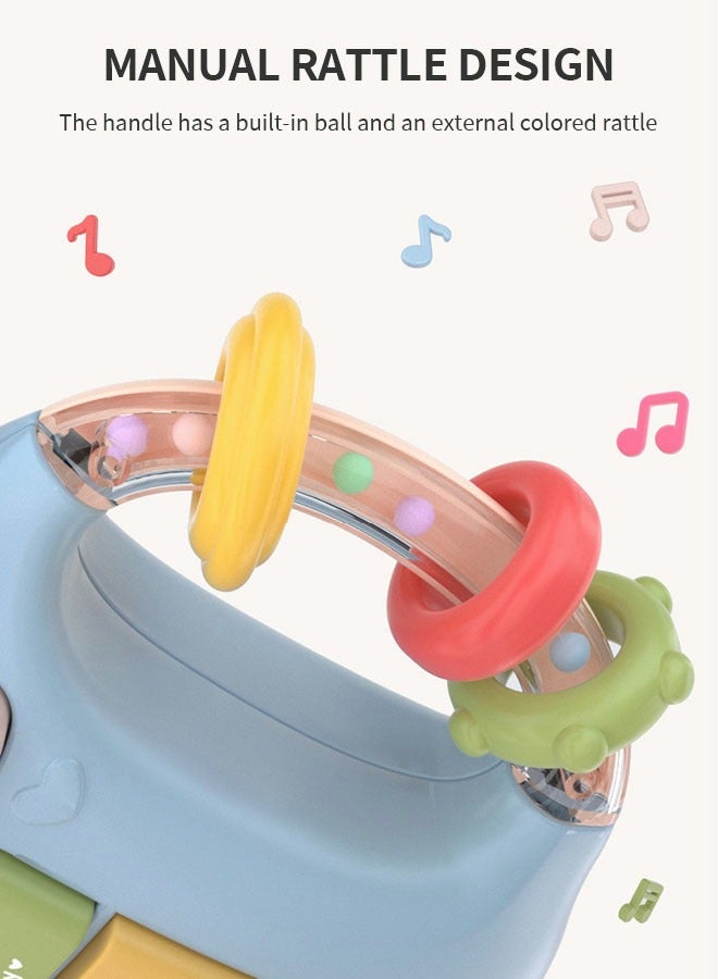 GROIC Baby Rattle Teether Toy Music Early Education Toy Electric Pacifier Bottle With Music Light, Pacifier Toy Chinese And English Early Education Mobile Phone - Image 2