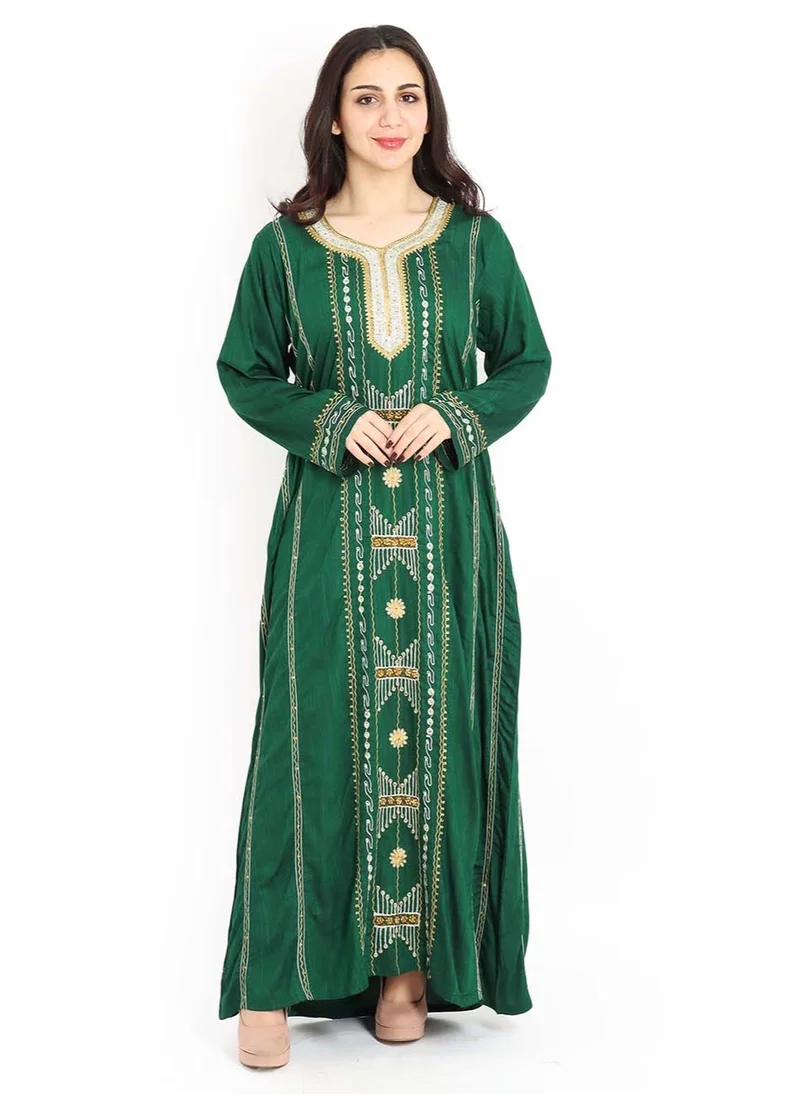 IKKXA Aary Threads Jalabiya IK1584 Green