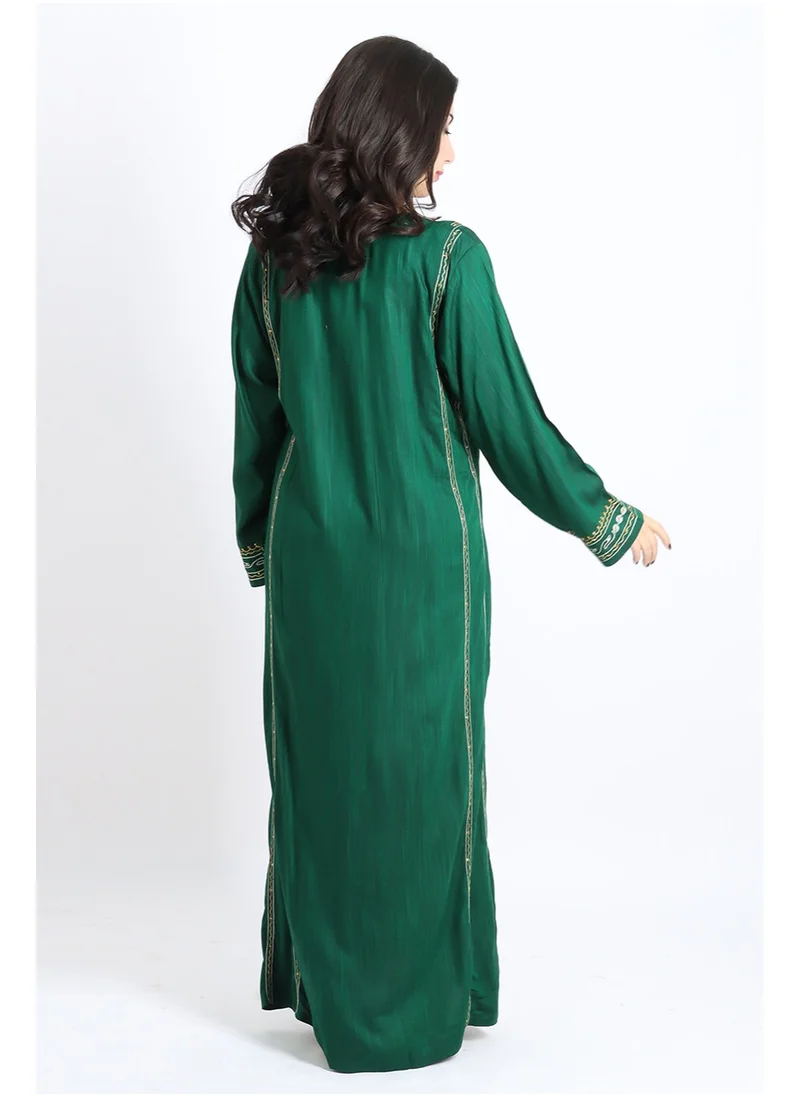 IKKXA Aary Threads Jalabiya IK1584 Green