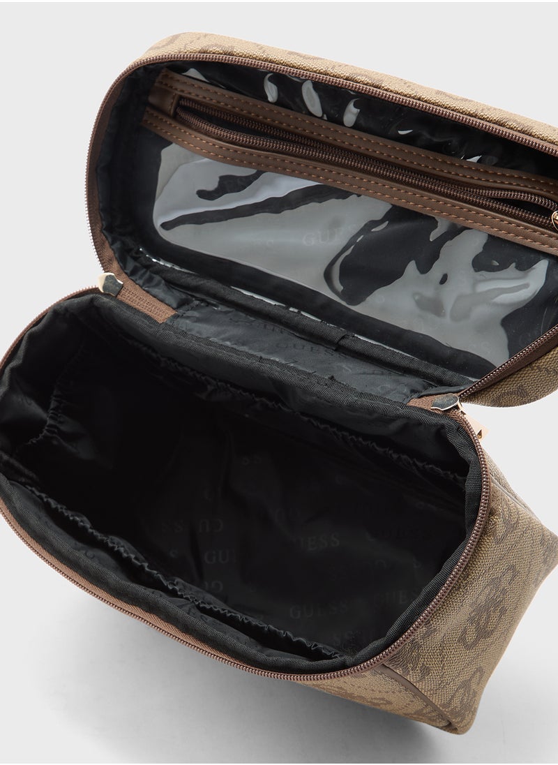 GUESS - Berta Toiletry Trainch Case Bag - Image 1