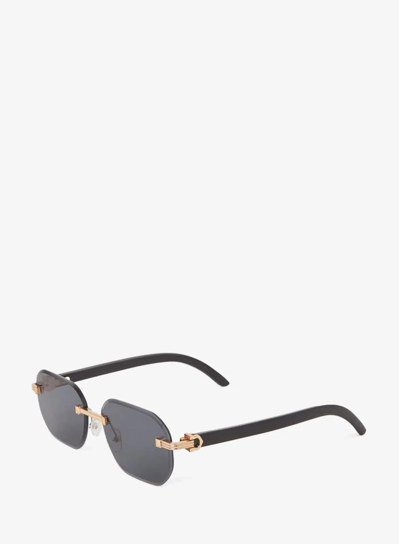 Styli Rimless Rectangle Sunglasses