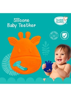 100% Bpa Free Soft Silicone Baby Teether For 3 To 6 Babies (Zuzu Orange) - pzsku/ZAC4820A5919691F057D7Z/45/_/1692784578/a8d67849-96aa-4f74-8dc2-99bc14679f3c