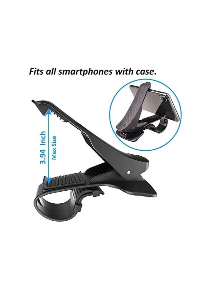 Car Phone Holder Dashboard Cellphone Mount Mobile Clip Stand HUD Non-Slip Cell Phone Holder Design for Smart phone - Image 5
