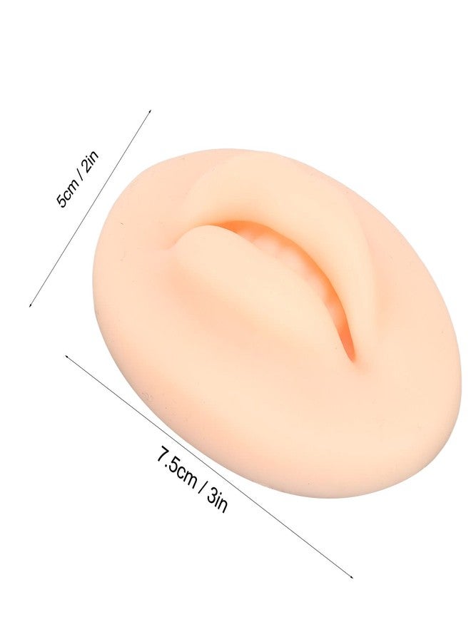 Jiawu 10Pcs Practice Lips, Soft Silicone Open Mouth Model, Flexible 3D Lip Model, Microblading Practice Skin for Semi Permanent Makeup, Practicing Suture, Education Display (Light Skin - Image 5