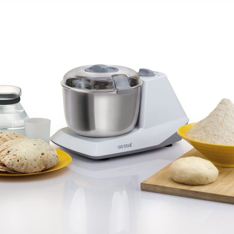 LEE STAR Lee Star Automatic Electric Atta Kneader Dough Mixer Machine Atta Kneader Machine with 3L Stainless Steel Bowl 650W White LE837  - Image 5