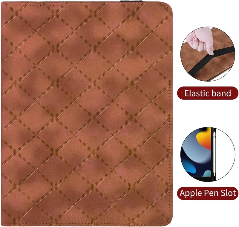 for Honor Pad V9 Case 11.5 Inch Adjustable Fixing Strap Card Slot Tablet Cases Shockproof Bracket Type Tablet PC Case(Brown) - Image 5