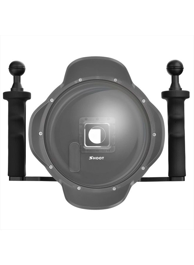 Shoot Aluminium Alloy Handheld Stabilizer Tray Handle Grip for Hero 11/10/9/8/7 6/5/4/3+/3 and 6 inch Dome Port and All LED Video Light Camera Camcorder with 1/4 inch Screw Hole - Image 5