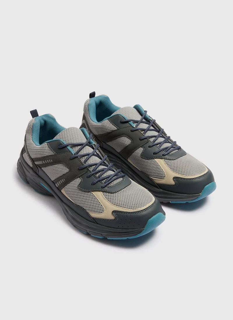 Matalan Grey Sporty Mesh Trainers