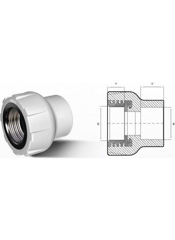 Fırat Pprc 25 mm-3/4" Internal Threaded Union  - Image 2