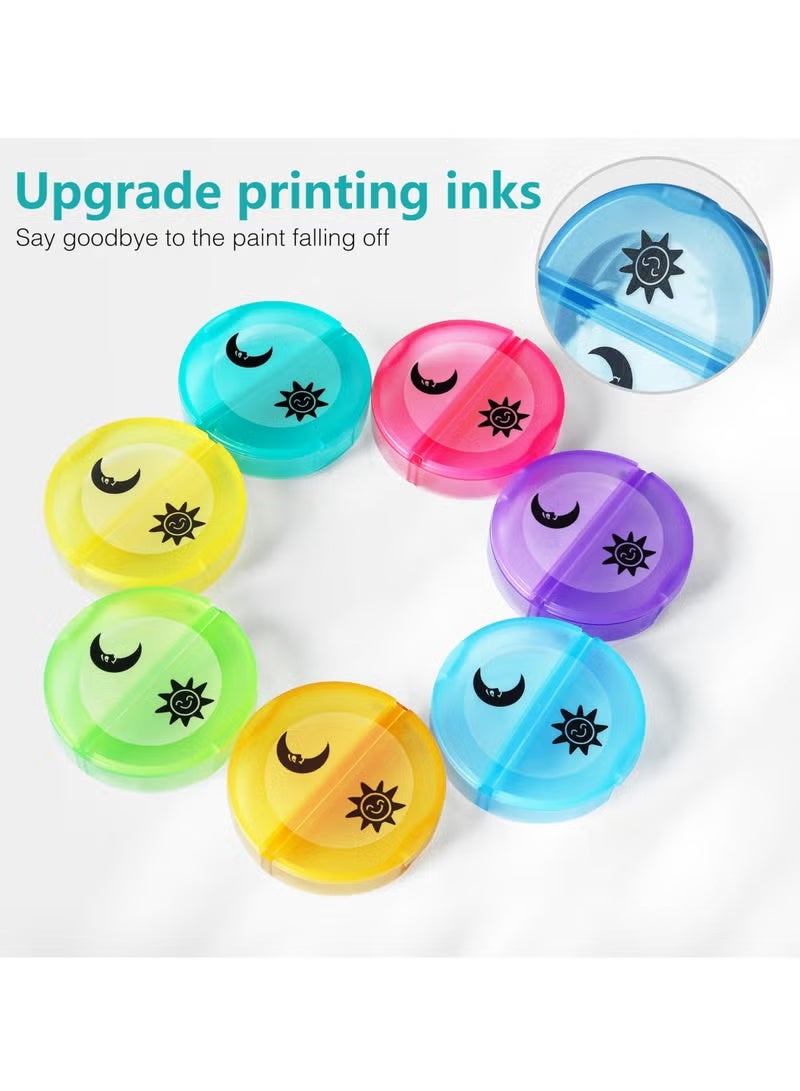 Box For Storing 7-Day Medicines, Suitable For Travel And Tourism. Portable Medicine Box, Food Grade Material, For Storing Vitamins, Cod Liver Oil, Pills. - Image 3