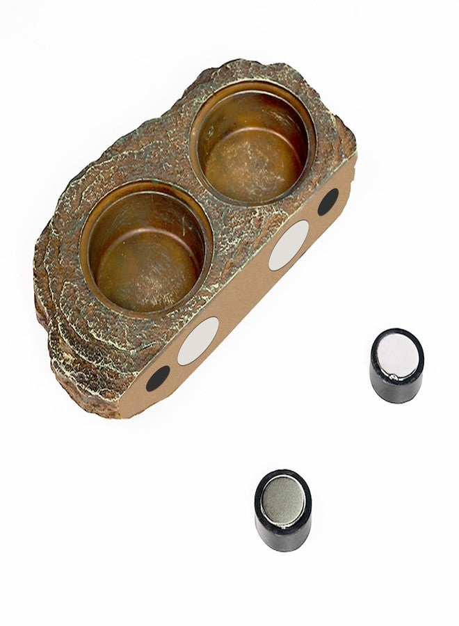 OIIBO Magnetic Reptile Feeder Ledge, Crested Gecko Feeding Ledge with 6PCS Food Cups Reptile Food Dish Water Bowl Tank Accessories for Bearded Dragon Chameleon Lizard Snake - Image 4