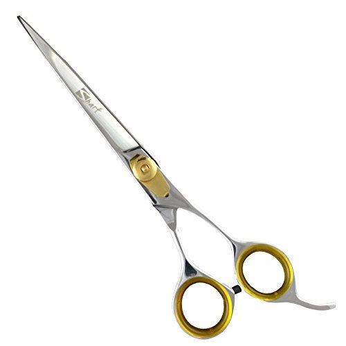Sharf Gold Touch Pet Grooming Shear Kit 7.5 Inch Straight & 6.5" 42-Tooth Thinning Scissors - Image 3