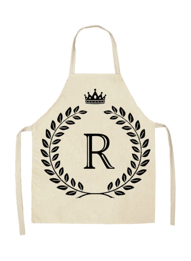 نيبمينينت مريلة بطبعة حرف "R" بيج 47 x 38سنتيمتر