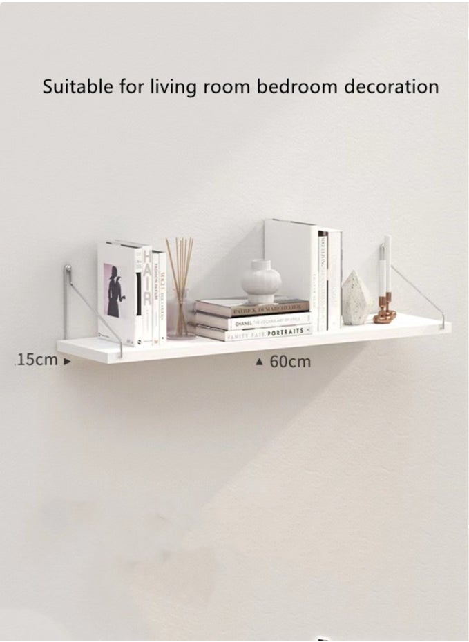 Kutis 3-Piece Floating Shelve Set Decorate Storage Shelf White 90x15cm And 60x15cm And 30x15cm  - Image 4