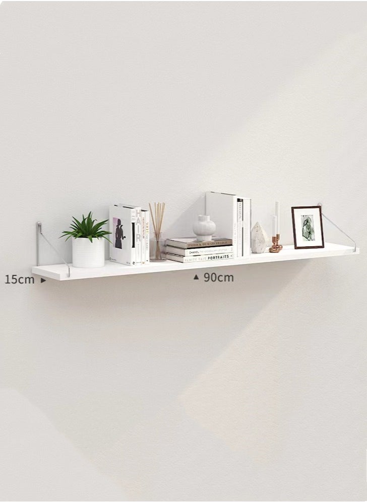 Kutis 3-Piece Floating Shelve Set Decorate Storage Shelf White 90x15cm And 60x15cm And 30x15cm  - Image 3