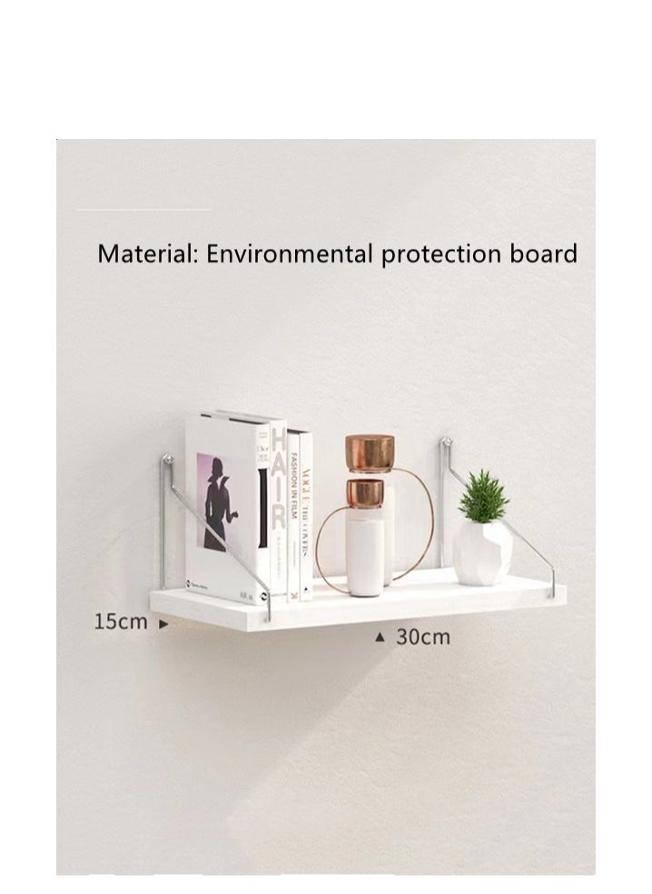 Kutis 3-Piece Floating Shelve Set Decorate Storage Shelf White 90x15cm And 60x15cm And 30x15cm  - Image 5