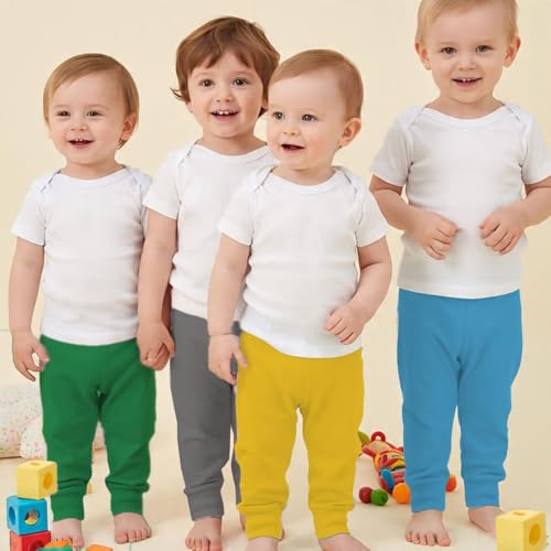 Toddylon Baby Boys And Girls Pajama Kids Cotton Track Pants Regular Fit Summer Wear Pyjama | Lower | Trackpants (Pyjamas Only) (Pack of 5) (0 Months-6 Months) - Image 3
