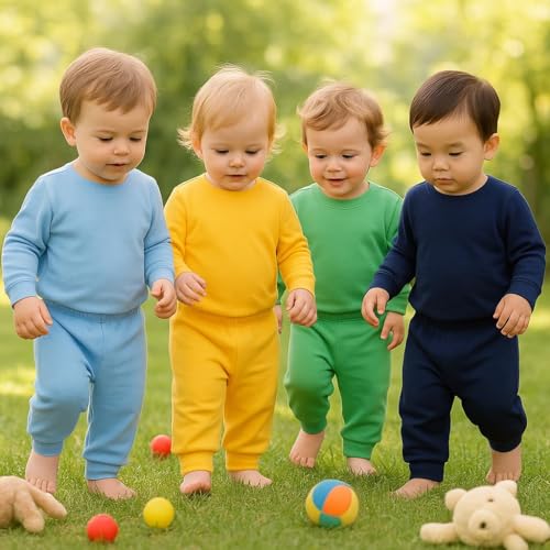 Toddylon Baby Boys And Girls Pajama Kids Cotton Track Pants Regular Fit Summer Wear Pyjama | Lower | Trackpants (Pyjamas Only) (Pack of 5) (0 Months-6 Months) - Image 4