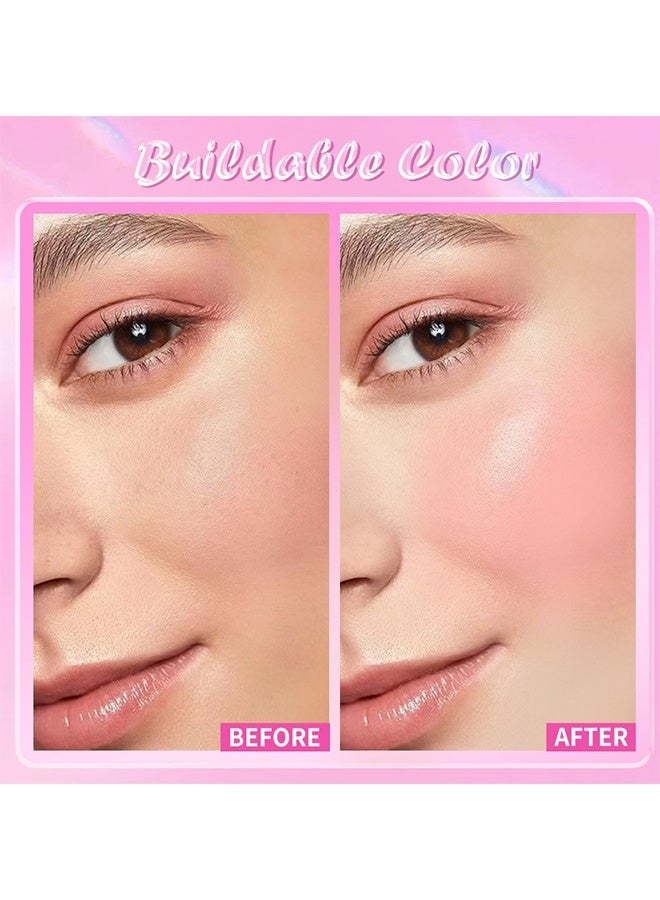 Milk Powder Blusher Stick, Cooling Water Jelly Tint Lip + Cheek Blush Stain, Blush Stick for Cheeks, Jelly Blush Stick, Longlasting Non-Stick, Paraben-Free #04 - Image 2
