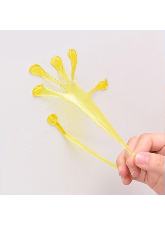 40 Pcs Sticky Hand Toys Assorted Colors Kids' Party Favor Sets Fun Toys Stretchy Sticky Hand Toy Slappy Hands Treasure Box for Classroom Prizes Birthday Party Supplies - Image 4