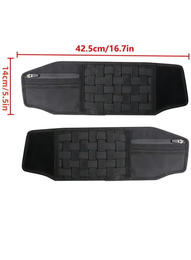 2pcs Tactical Sun Visor Organizer Storage Molle Panel Compatible With Jeep Wrangler JL Gladiator JT - Image 2