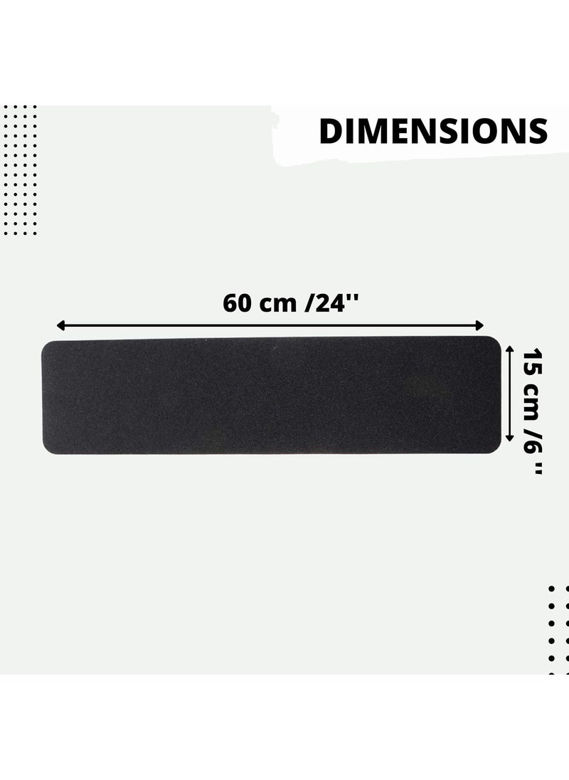 Royalkart royalkart Self Adhesive Anti SlipAnti Skid Strip Safety StripBlack Non Skid Strip60 x 15 cmPack Of 6  - Image 3