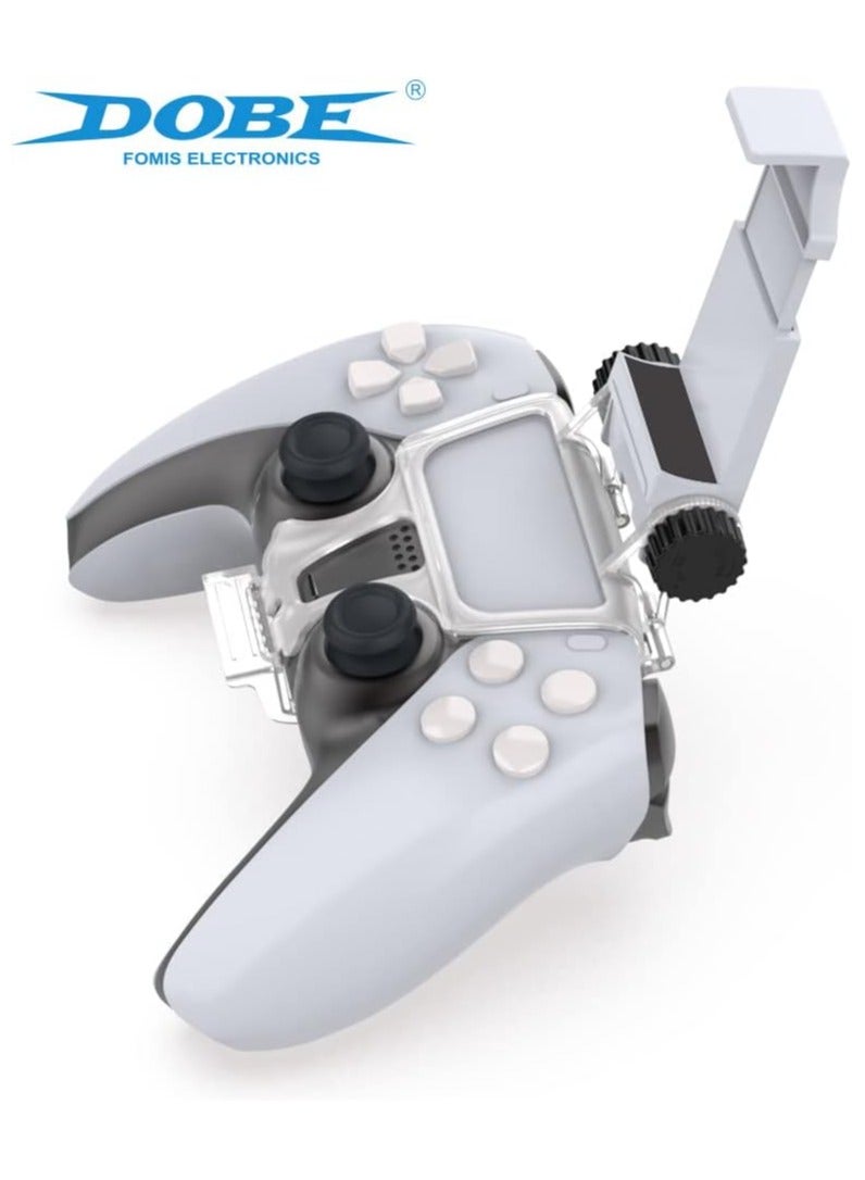 DOBE PS5 Controller Mobile Gaming Clip for Playstation 5 Dualsense Controller Remote Play Mobile Phone Holder Clamp Adjustable Phone Mount Clip (TP5-0527 B) - Image 2