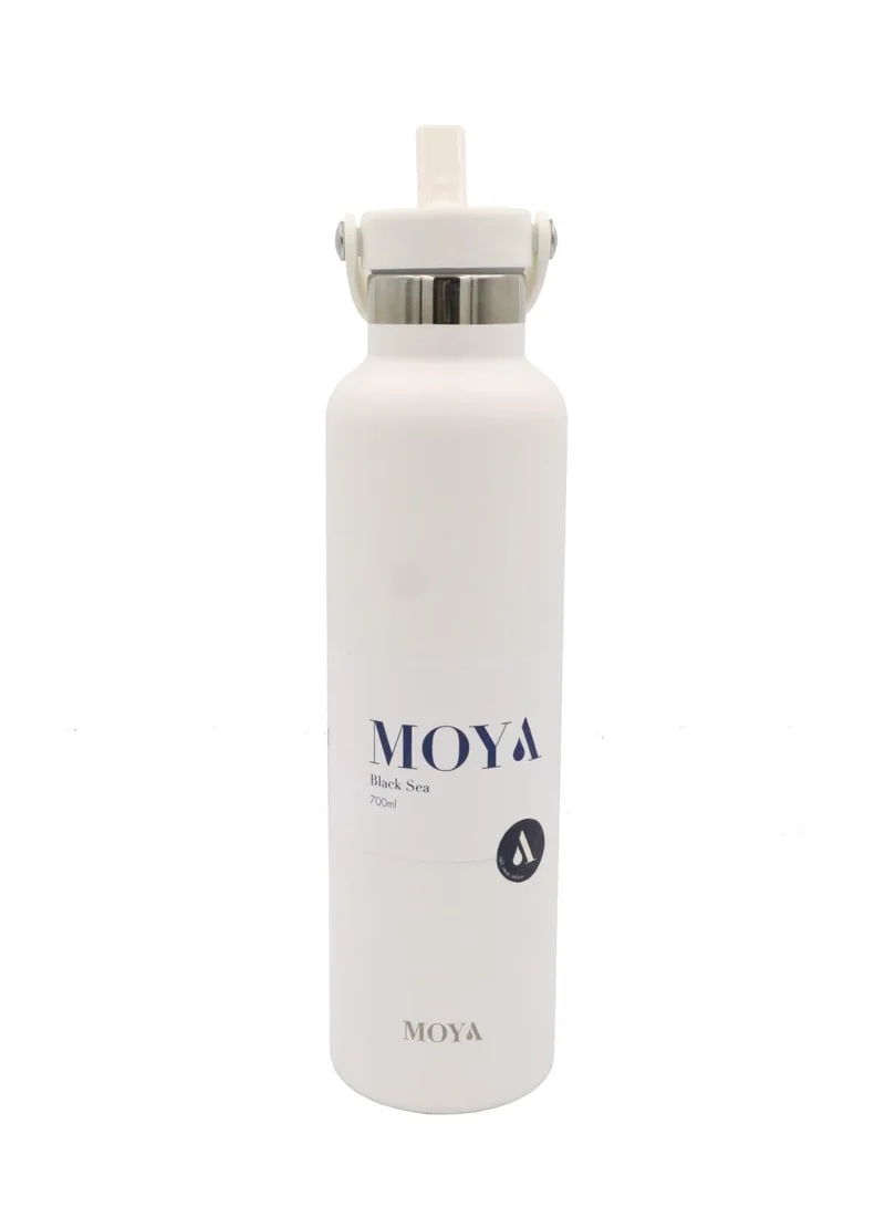 MOYA Moya "Black Sea"  700ml Insulated Sustainable Water Bottle White