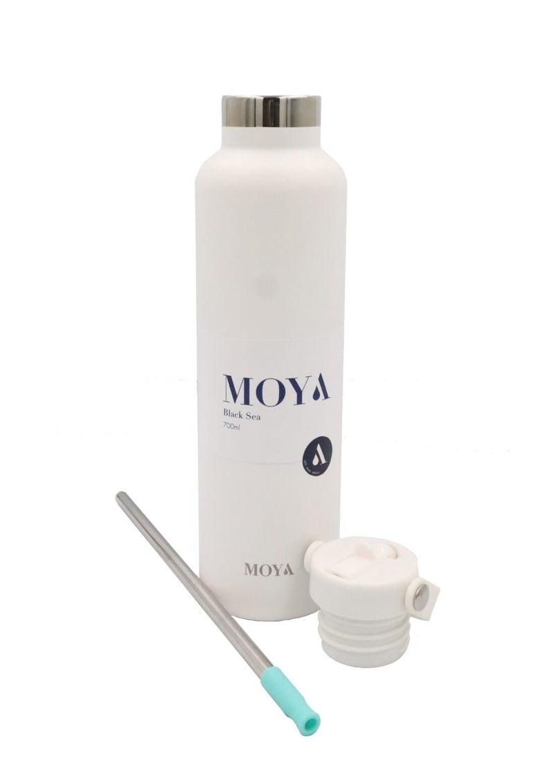 Moya "Black Sea"  700ml Insulated Sustainable Water Bottle White - pzsku/ZAC48F0FA18B5B636A70FZ/45/_/1741001110/9dd30b41-adba-444f-8437-ce0f0ecf3f66