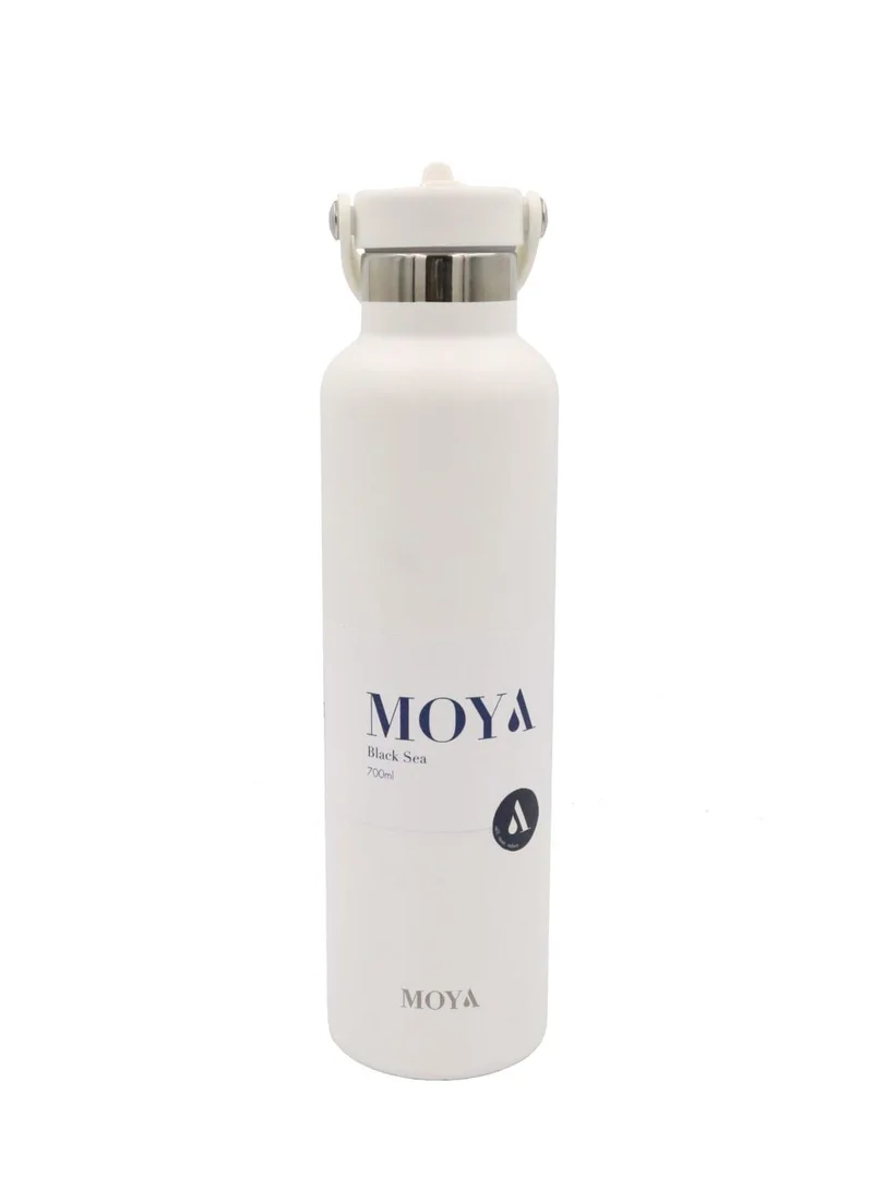 MOYA Moya "Black Sea"  700ml Insulated Sustainable Water Bottle White