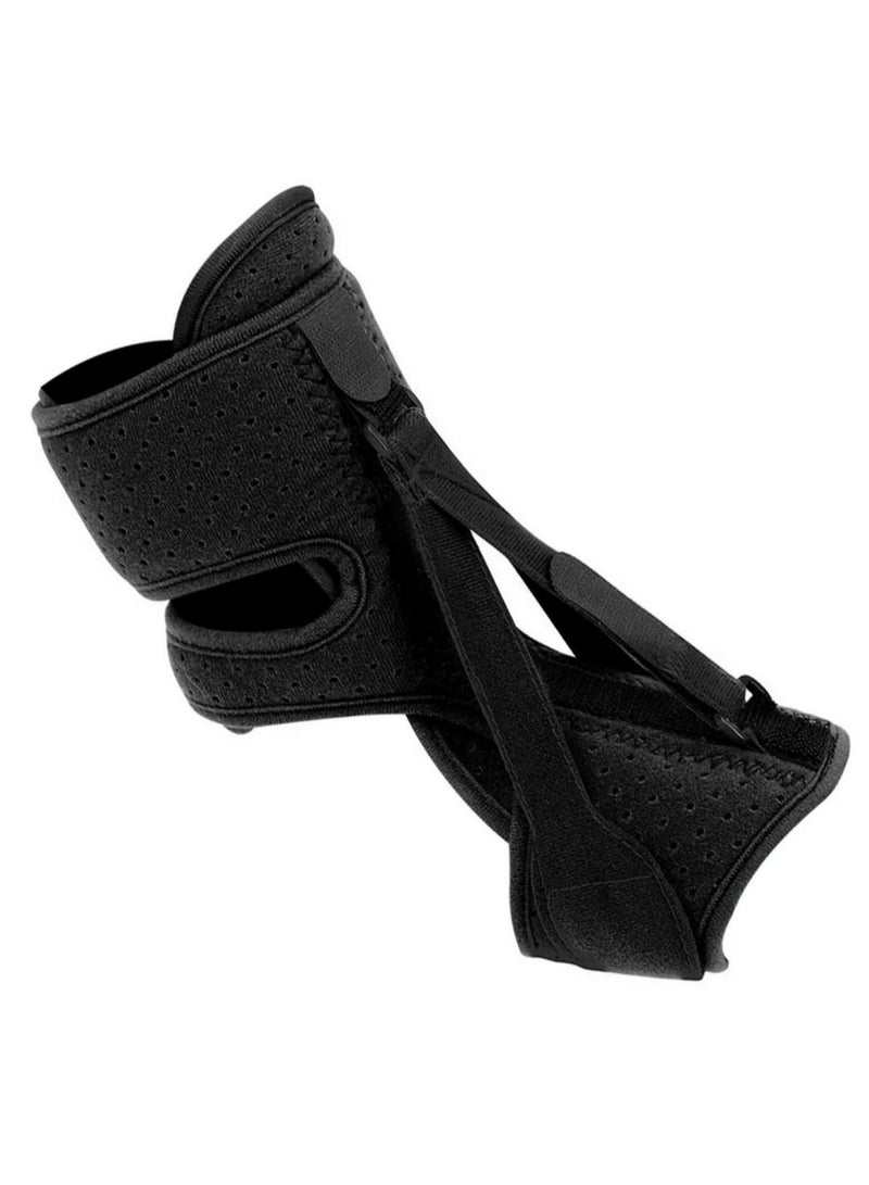 Generic Adjustable Plantar Fasciitis Night Splint Foot Drop Orthotic Brace for Pain Relief Heel Ankle Arch Support Dorsal Night Foot Splint with Elastic Strap for Plantar Fasciitis Ligament Foot Care  - Image 2