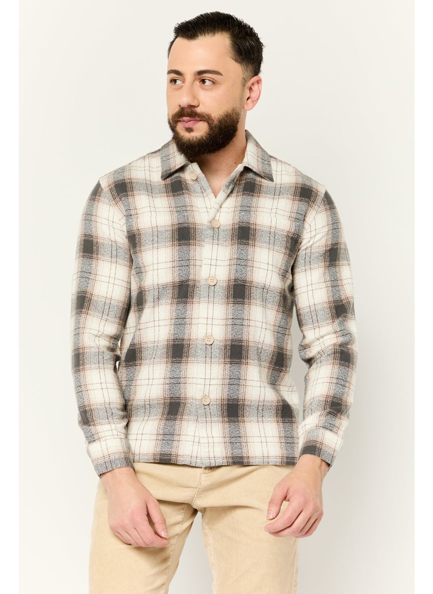 ESPRIT Men Regular Fit Plaid Casual Shirt, Multicolor  - Image 1