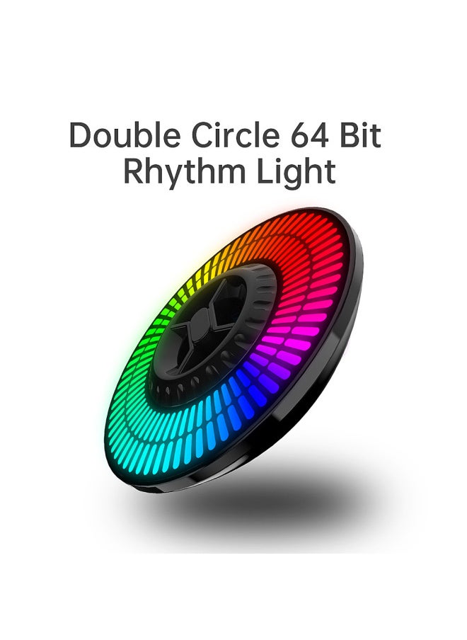 Generic - E-commerce Source Explosions RGB Rhythm Light 64-bit Round Pickup Light Car Game Computer-Light Color:Round 64-bit Plug-in Model - Image 1
