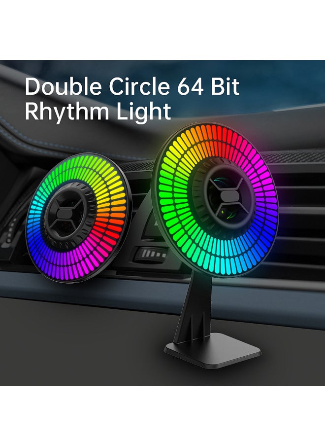 Generic - E-commerce Source Explosions RGB Rhythm Light 64-bit Round Pickup Light Car Game Computer-Light Color:Round 64-bit Plug-in Model - Image 1