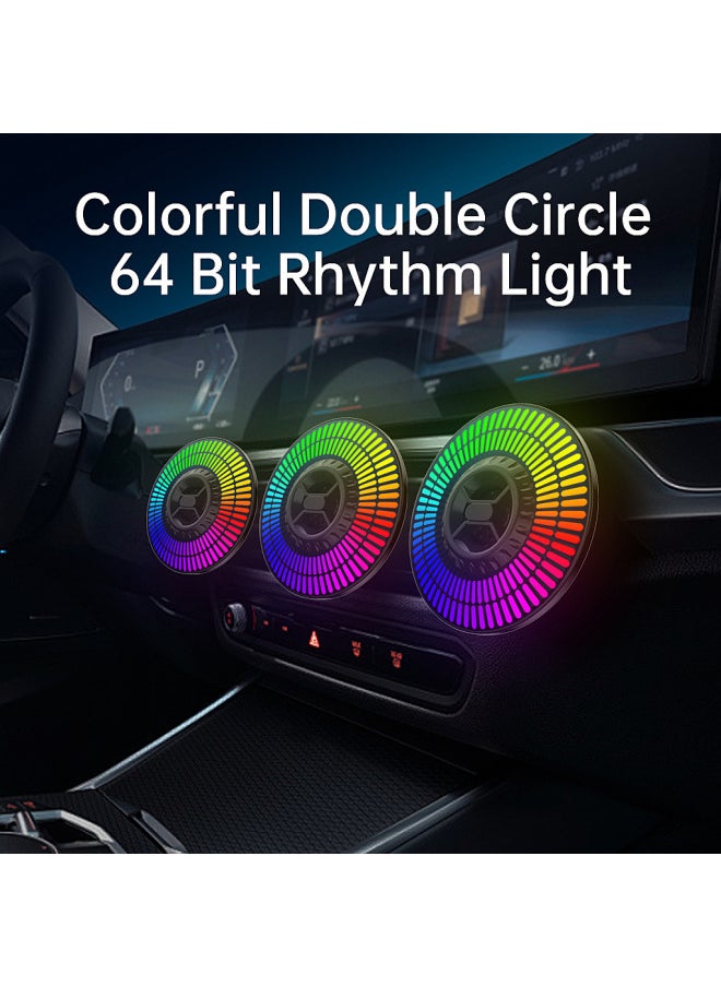 Generic - E-commerce Source Explosions RGB Rhythm Light 64-bit Round Pickup Light Car Game Computer-Light Color:Round 64-bit Plug-in Model - Image 1