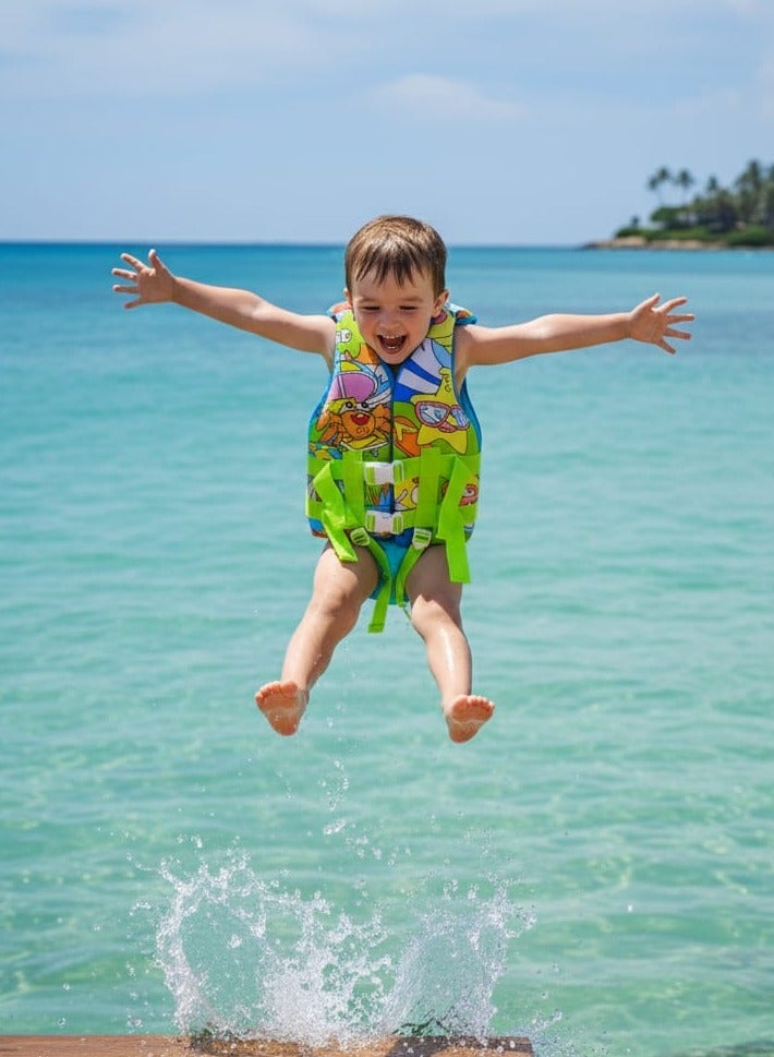 REBENUO Kids Swim Vest, Toddler Swim Vest, Kids Swim Vest for 2-4 Years Old Children for Swimming at the Beach/Pool, Small Size - Image 5