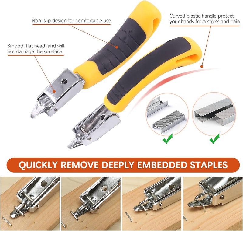 Tanstic 4Pcs Nail Puller and Staple Remover Tool Set, Including 7'' End Cutting Plier, Tack Lifter, Carpet Remover for Furniture, Floor, Wall, Car, Photo, Frame, Wooden Case, Carton - Image 3